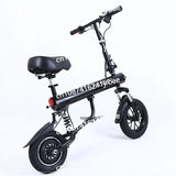 Folding electric scooter front view