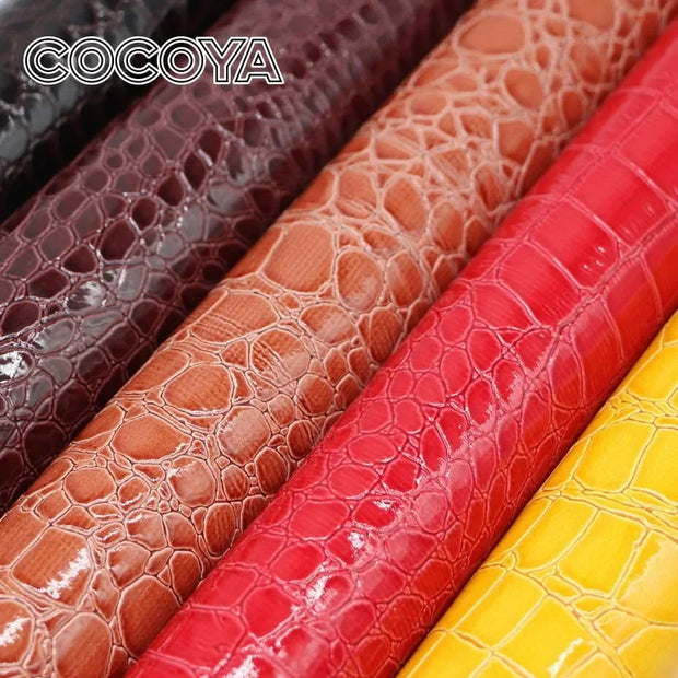 Alligator Pattern Self Adhesive Leather Repair Patch for Car Interior Faux Crocodile Texture Sofa Furniture Renovation Stickers