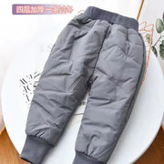 Kids Winter Thermal Pants - Cotton-Padded Warm Trousers for Cold Weather Outdoor Snow Play & Comfort Kids Clothes