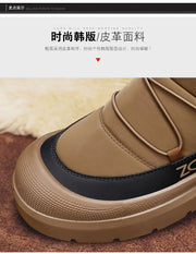 Winter Boots for Men Add Velvet Men's Sneakers Ankle Boots Soft and Comfortable Sports and Leisure Wear-resistant Non-Slip New