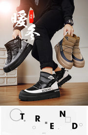 Winter Boots for Men Add Velvet Men's Sneakers Ankle Boots Soft and Comfortable Sports and Leisure Wear-resistant Non-Slip New