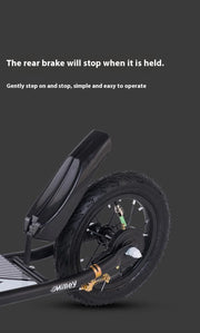 Adult Handbrake Scooter For Teens To Work Big Wheel Two-wheel Foldable Urban Campus Mobility Scooter Hot New