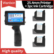 12.7mm 25.4mm Label Printer Handheld Inkjet Printer QR Bar Batch Code Date Number Logo Expiry Date Coding Machine Portable