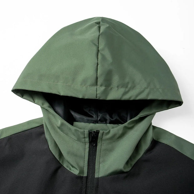 Men's Windproof Jackets stylish New Hooded Sportswear for Autumn and Winter outdoor Tops Sports Running Hiking Outerwear