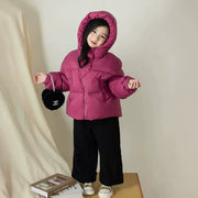Winter Kids Warm Down Coats Autumn Children Cotton-Padded Jackets Boys Girls Clothing Baby Hooded Outerwear 3-12 Years