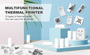 Mini Portable Printer Thermal Paper HD 57*25mm Universal Self-adhesive Roll Paper Label Sticker For Phone Printing Picture Photo