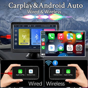 Car Radio Wireless CarPlay Android Auto Multimedia Video Player 7inch Portable Touch Screen With USB AUX For Rear View Camera