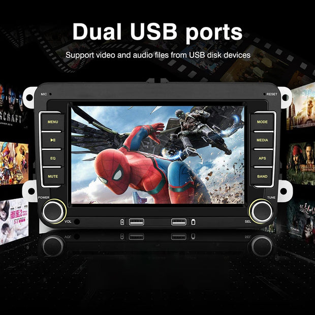 7 inch Car Stereo Radio Android 14 Carplay For VW Volkswagen