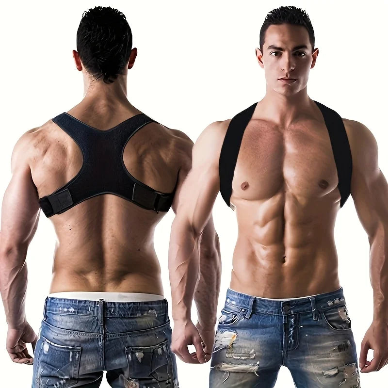 Adjustable Posture Corrector – Back Support Belt, Breathable, Non-Slip, Ergonomic