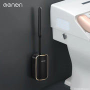 Wall-Mount Quick Drain Toilet Brush Set