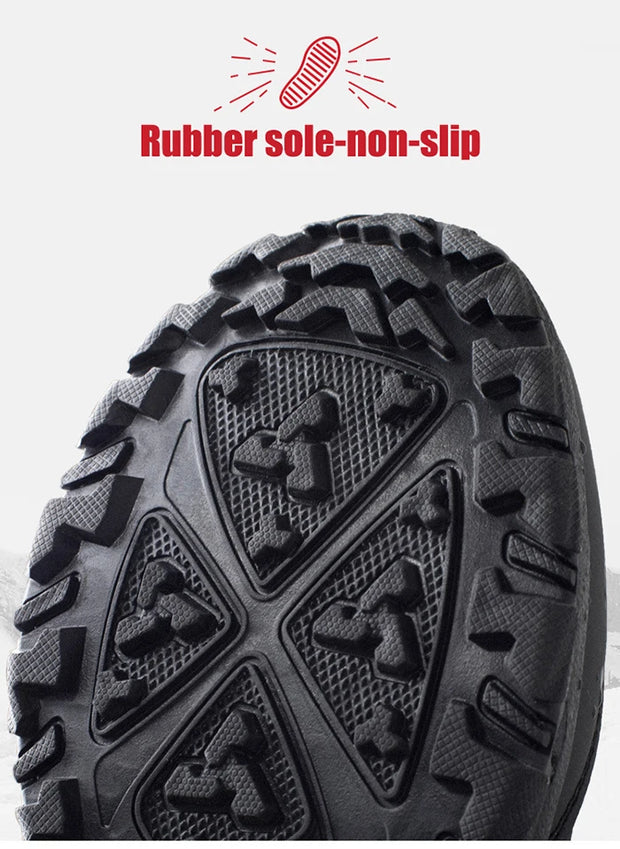Men's Winter Waterproof Insulated Shell Warm Inner Comfortable Outdoor Snow Boots