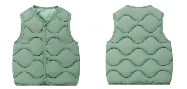 2025 Winter Outdoor Clothes For Children Vests & Vests Winter Kids Boy Girl Clothes Outerwear Infant Life Jacket Waistcost
