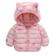 Kids Winter Down Jacket New Snow Wear Coats Thicken Warm Girls Boys' Cotton Clothes Chidlren Hooded Parkas 1-6 Years