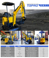 1.8 ton mini excavator – T13-1 Kubota model promotional composite
