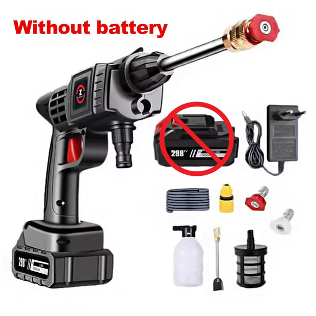 Cordless High Pressure Car Washer Spray Water Gun No Battery Foam Generator Portable Car Washing Machine For Home