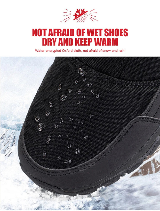 Men's Winter Waterproof Insulated Shell Warm Inner Comfortable Outdoor Snow Boots