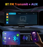 10.26'' Universal Portable Carplay Car Screen Wireless Carplay Screen Wireless Car Stereo Carplay Android Auto Car Touchscreen