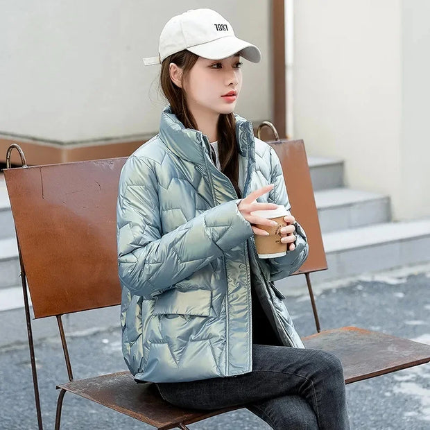 Winter Clothes Women Parkas Jacket 2023 New Women Fashion Solid Thick Short Coats Coats for Women Winter Coat Women