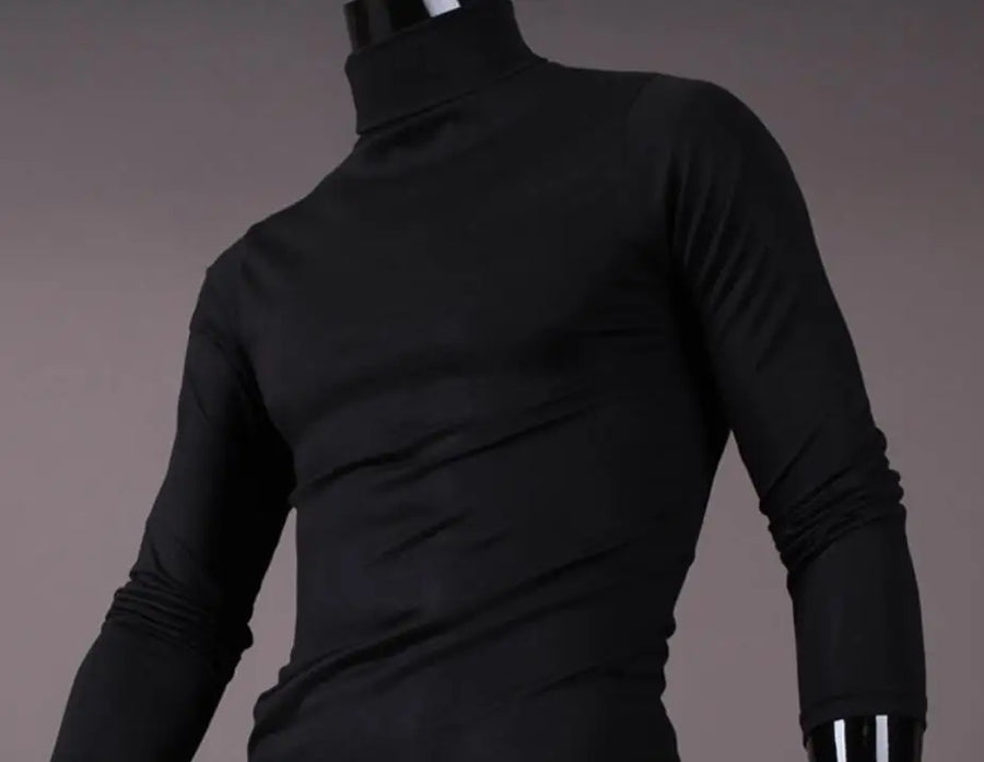 Men’s Thermal Shirt – Slim Fit High Neck Long Sleeve Winter Top