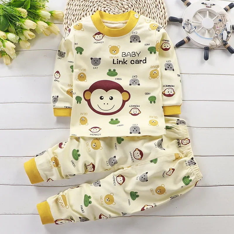 Kids' Cotton Clothing Set – Autumn/Winter for Boys & Girls