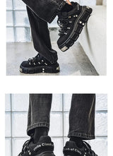 Women's Platform Sneakers – Casual Leather, Summer Sport Style