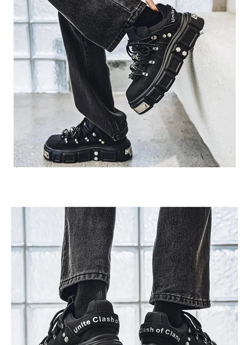 Women's Platform Sneakers – Casual Leather, Summer Sport Style