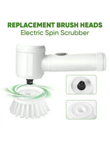 Cordless Electric Spin Scrubber – for Bathroom & Kitchen, with Brush Heads