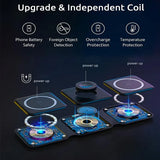 3-in-1 MagSafe Wireless Charging Station – Foldable Magnetic Travel Charger for iPhone