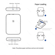 HPRT MT53 Portable Mni Mobile Pocket Printer BT Wireless Photo Printer with Zink Technology 2x3 Inch Color Photo Printer Maker