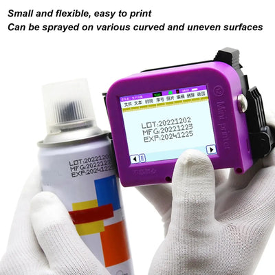 Handheld Inkjet Printer Detachable Portable  Smart Inkjet Coding Machine for Production Date QR  Handheld Inkjet Printer