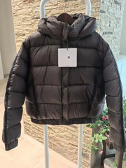 White Winter Jacket for Women Fashion Long Sleeve Hooded Bread Cotton Clothes Female Leisure Thick Warm Padded Coat Women