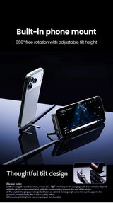 240W USB-C Fast Charging Cable – phone stand with 360-degree rotation mount