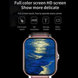 Smartwatch with a full color screen and HD display on a black background