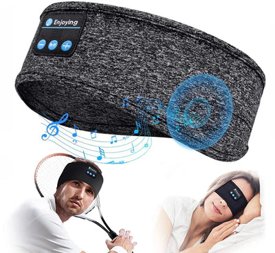 Bluetooth 5.4 Sleep Headphones – Wireless Headband with Eye Mask, for Sports