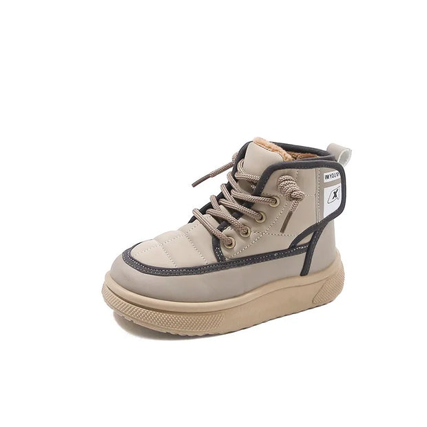 Winter Children Snow Boots 2025 New Kids Ankle Boots Toddler Girls Fashion Non-slip Plush Fur Warm Boys Cold-proof Short Boots