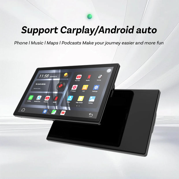OTTOCAST CarPlay Screen 9.0" INCH 4K Car Touch Screen Wireless Carplay Android Auto Radio DVR GPS Video Built-in Youtube Netflix