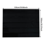 Removable 100% Light Blocking Darkest Window Cloth DIY Total Blackout Glass Privacy Darkening Window Tint Black Window Sticker
