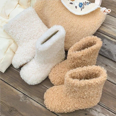Girls Winter Thermal Boots – Furry Warm Ankle Boots