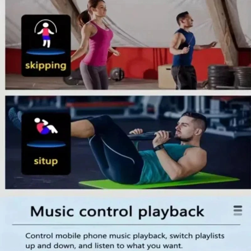 Multifunction Smart Watch, Message Reminder, Music Control, Sports Tracking