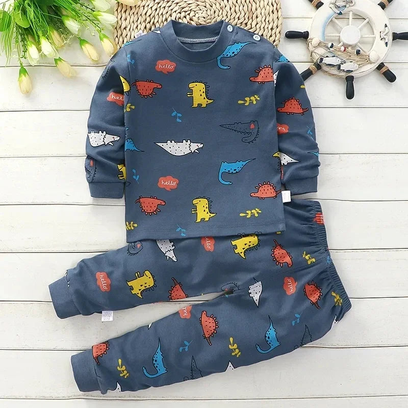 Kids' Cotton Clothing Set – Autumn/Winter for Boys & Girls