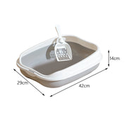 Semi-Enclosed Spatter-Proof Cat Litter Box