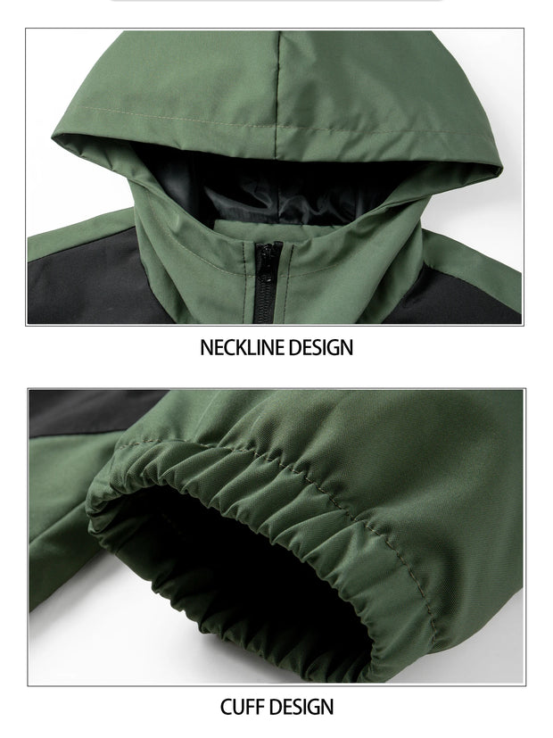 Men's Windproof Jackets stylish New Hooded Sportswear for Autumn and Winter outdoor Tops Sports Running Hiking Outerwear