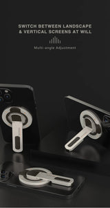 Magnetic Phone Stand for Desk – Double-Sided Rotating Holder for iPhone 17/16, MagSafe