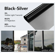 House Window Tint Privacy Film Anti Look Vinyl Mirror Foil Non Adhesive Car Glass Screen Stickers Rolls Heat UV Protection Tools