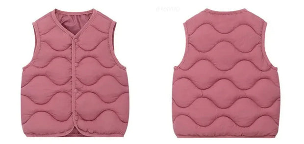 2025 Winter Outdoor Clothes For Children Vests & Vests Winter Kids Boy Girl Clothes Outerwear Infant Life Jacket Waistcost