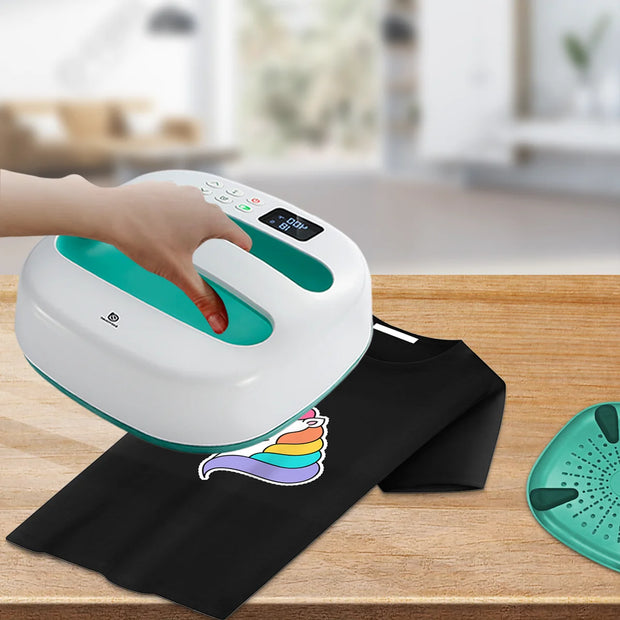 HP2 Heat Press Machine for T-Shirts, Portable Heat Press  9''x9'' Iron Press for Sublimation and HTV Vinyl Shirt Press Machine
