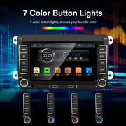 7 Inch Car Stereo MP5 Player Touch Creen BT AM/FM Radio Receiver With Android Auto Carplay For VW/Seat/Skoda/Passat/Golf/Polo