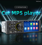 Touch Screen Car Radio, MP5 Player, Bluetooth, Hands Free, Audio, USB, TF, 7 Colors Lighting, Stereo System, Head Unit, 7805C