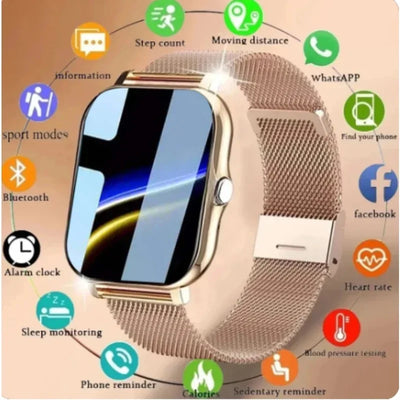 Smart Watch 1.44" Color Touch Screen – Bluetooth Call for Android