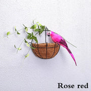 Handmade Feather Parrot Garden Ornament